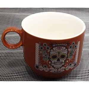 Sweet Living Collection Sugar Skull Mug Brown